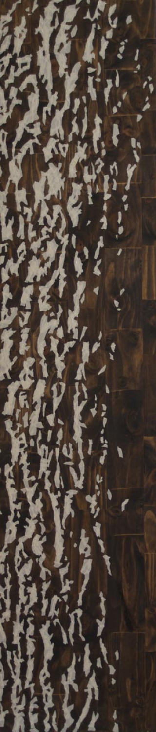 Masking Tape on 3/4" Pine Board Image