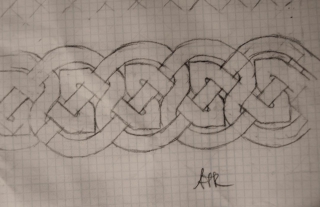 Pencil on Graph Paper Image