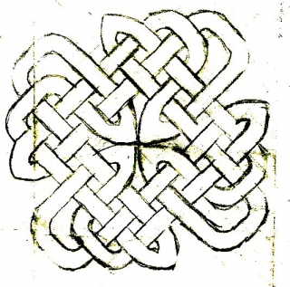 Pencil on Graph Paper Image